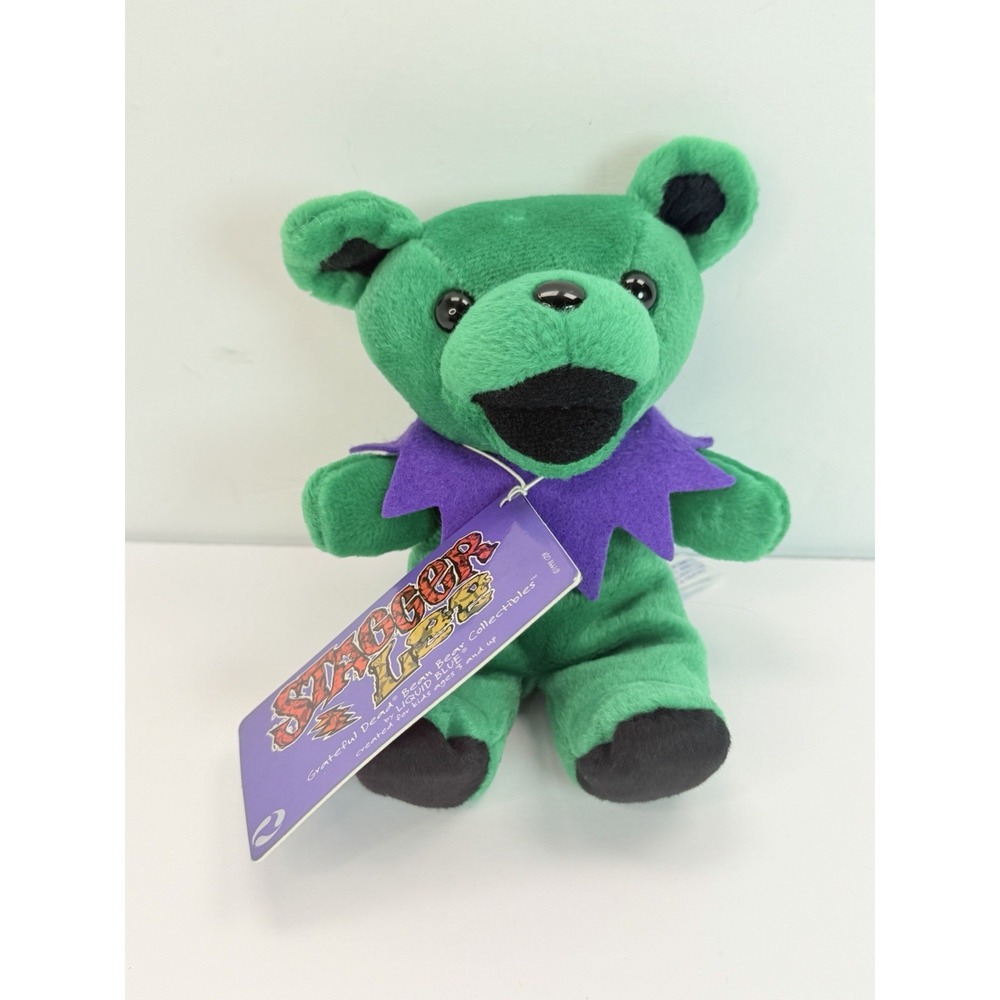 Grateful Dead STAGGER LEE Dancing Bean Bear Plush 7" Liquid Blue